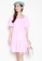 JOVET pink Puff Sleeved Smocked Dress 28912AA0017AF4GS_3