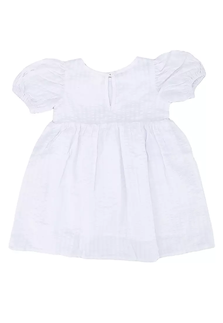 White cotton dress 2025 for baby girl