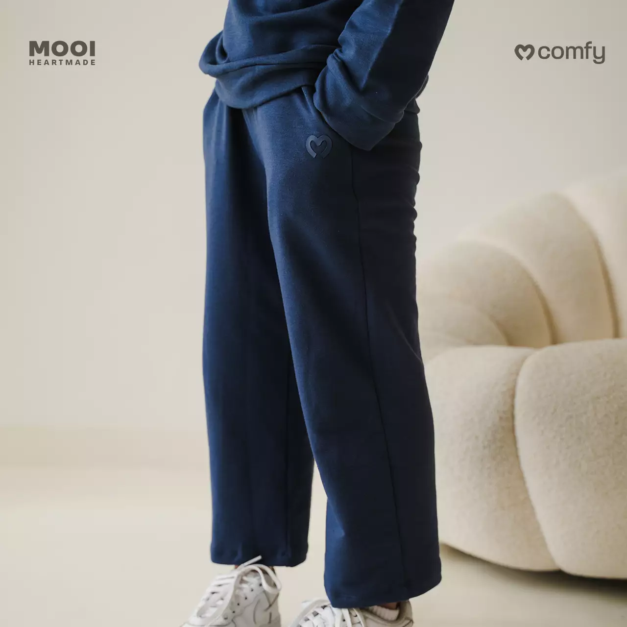 Mooi Celana Panjang Anak Perempuan Comfy Long Pants - Light Grey