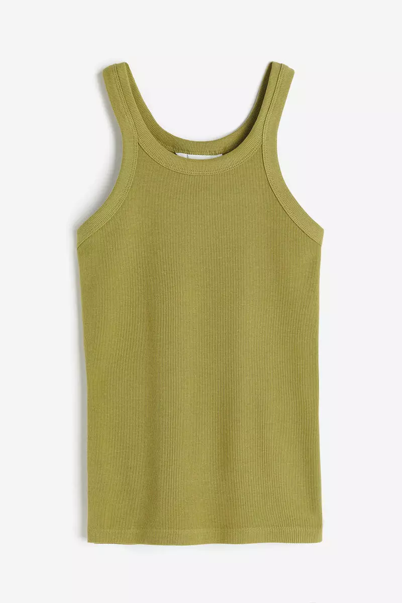 Buy H&M Ribbed vest top Online | ZALORA Malaysia