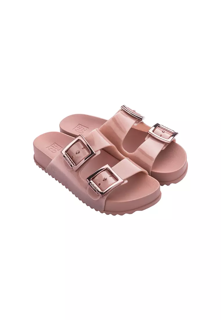Discount on Zaxy  shoes - SKU: Zaxy Partner III Fem Glitter Nude Comfortable Slides for Ladies