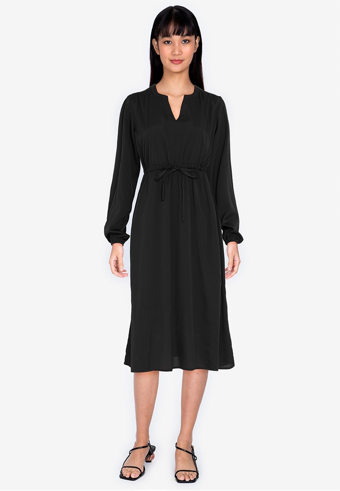 Buy ZALORA BASICS Long Sleeve Midi Dress 2021 Online ZALORA Philippines