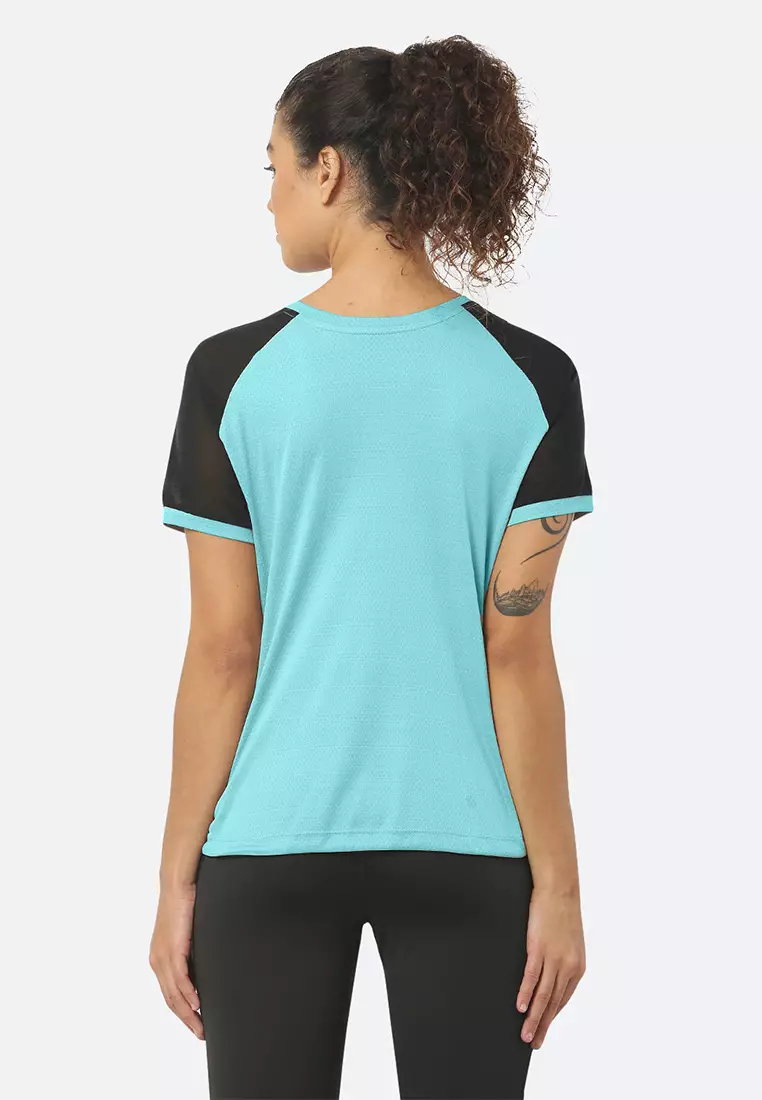 Teal Breathable Raglan Yoga/Training Top