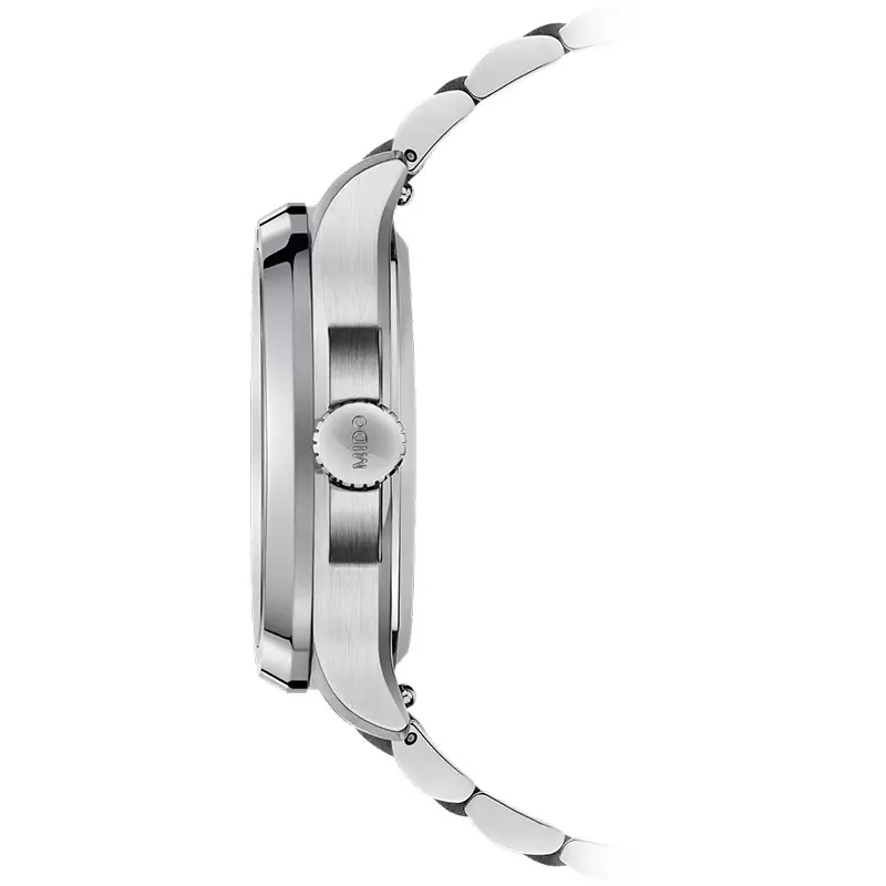 Jam Tangan Pria MIDO Multifort TV Big Date M049.526.11.081.00 Grey Gradient Dial Stainless Steel Strap