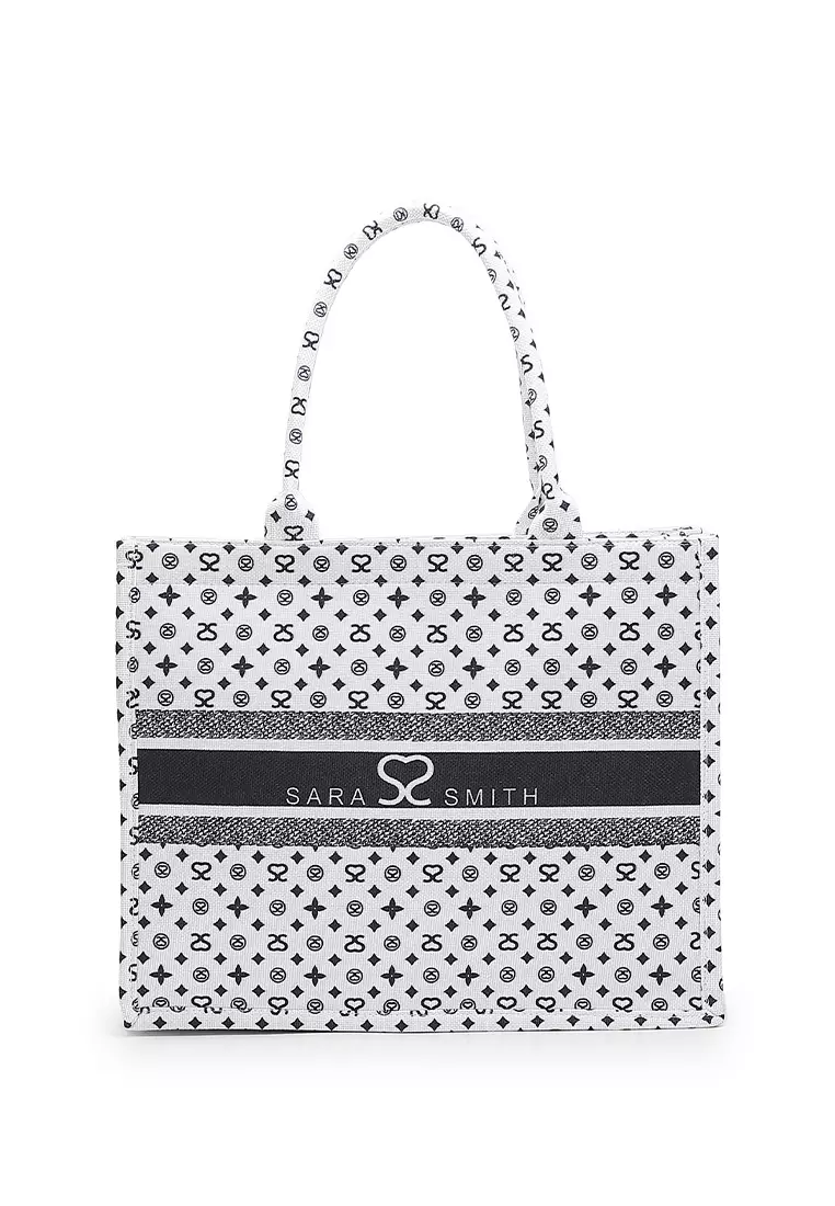 Women's Canvas Tote Bag / Shoulder Bag - White