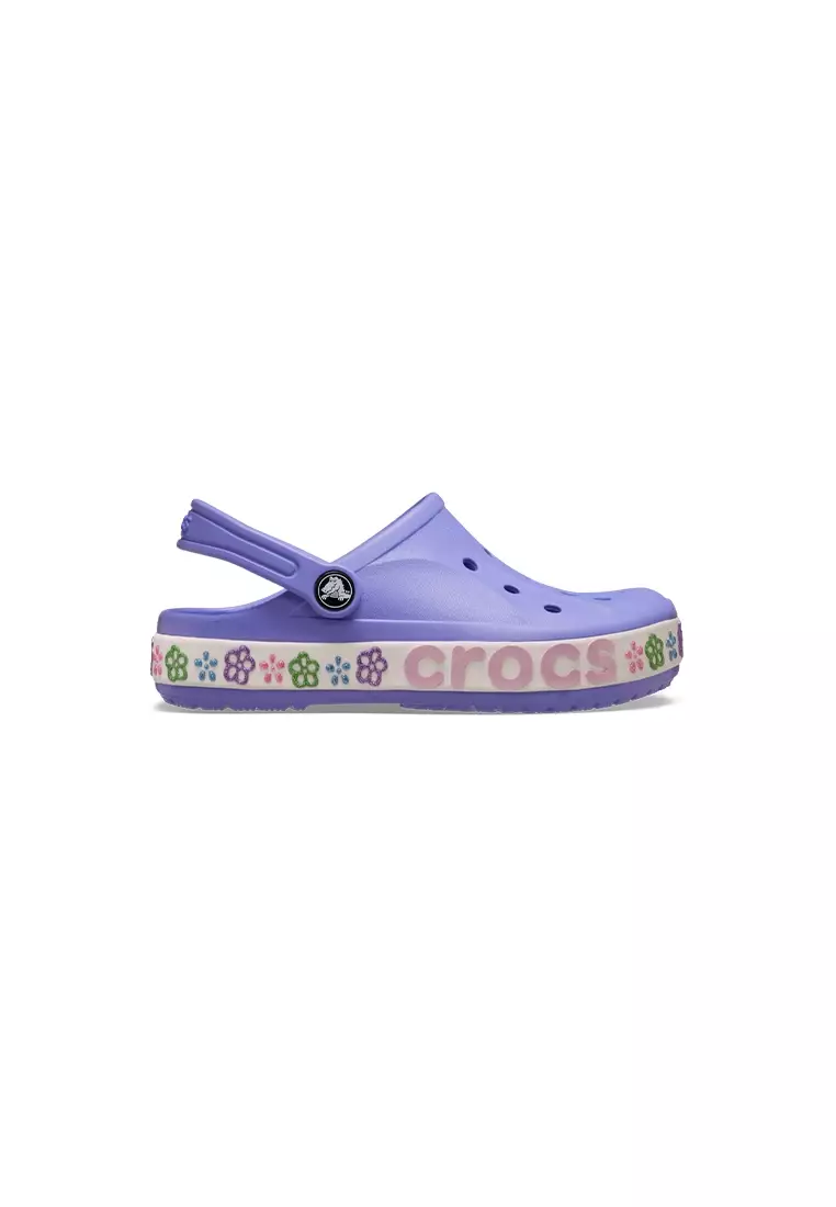 Kids' Bayaband Flower Band Clog  in Digital Violet
