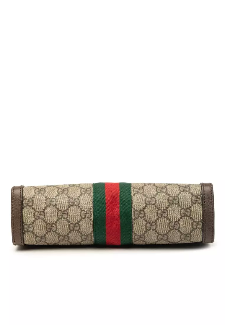 Pre-Loved Gucci Small Gg Supreme Web Ophidia Chain Crossbody