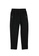 A-IN GIRLS black Elastic Waist Solid Color Casual Pants DFAB2AA87B8FB6GS_4