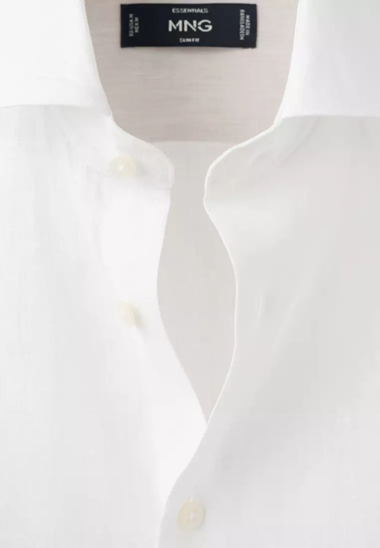 100% Linen Slim-Fit Shirt