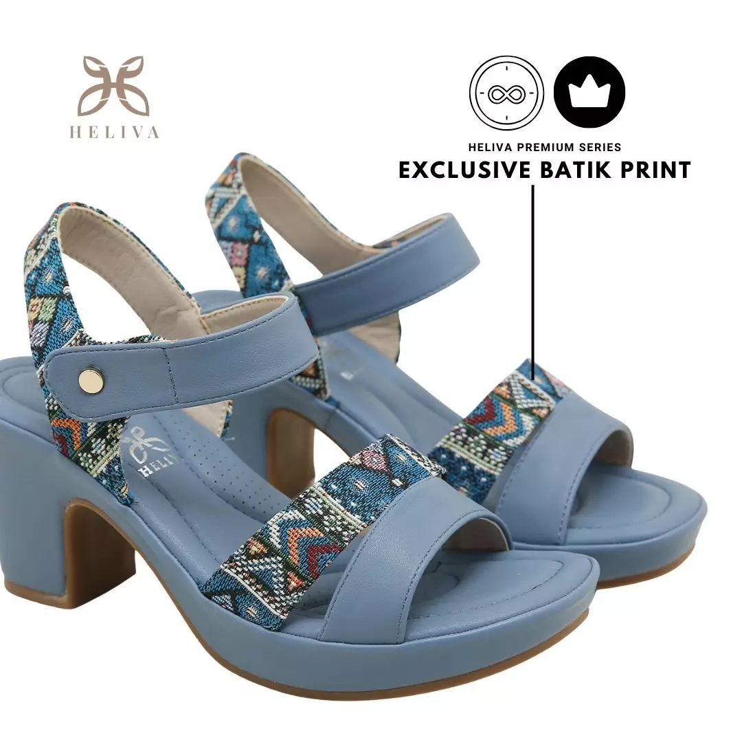Heliva Mulan Woman Heels Sling Batik