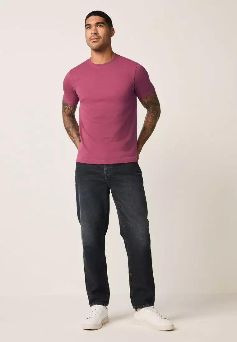 Essential Crew Neck Cotton T-Shirt Slim Fit