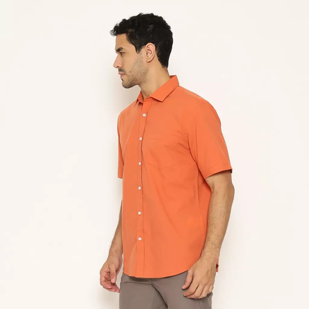 AMK Kemeja Pria Lengan Pendek SHG ITO S/S Terracota