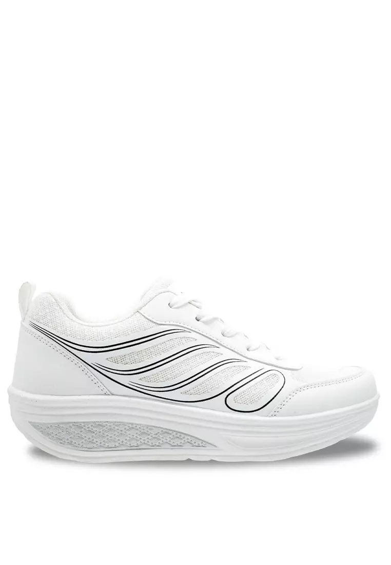 Discount on Louis Cuppers  shoes - SKU: Louis Cuppers Women Lace up Knitted Lifestyle Sneakers - 240181008