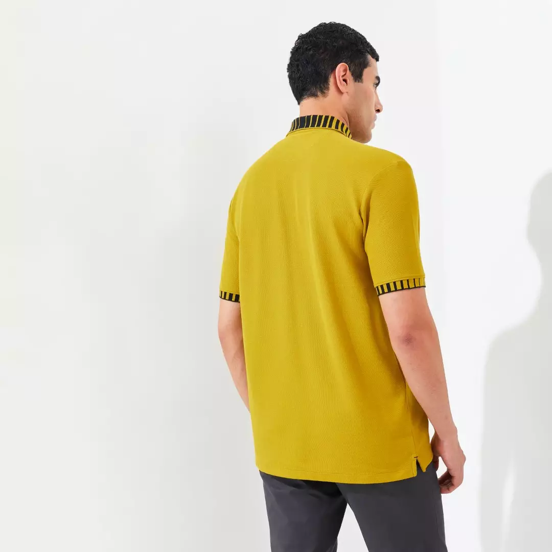 Jack Nicklaus Ben Polo Shirt Pria Regular Fit Golden Palm Colour Golden Palm