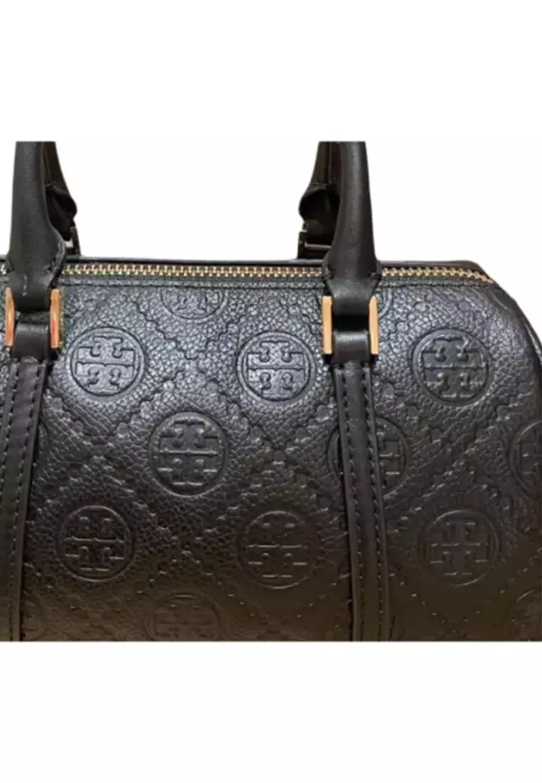 T Monogram Women's Handbag in Black 175646