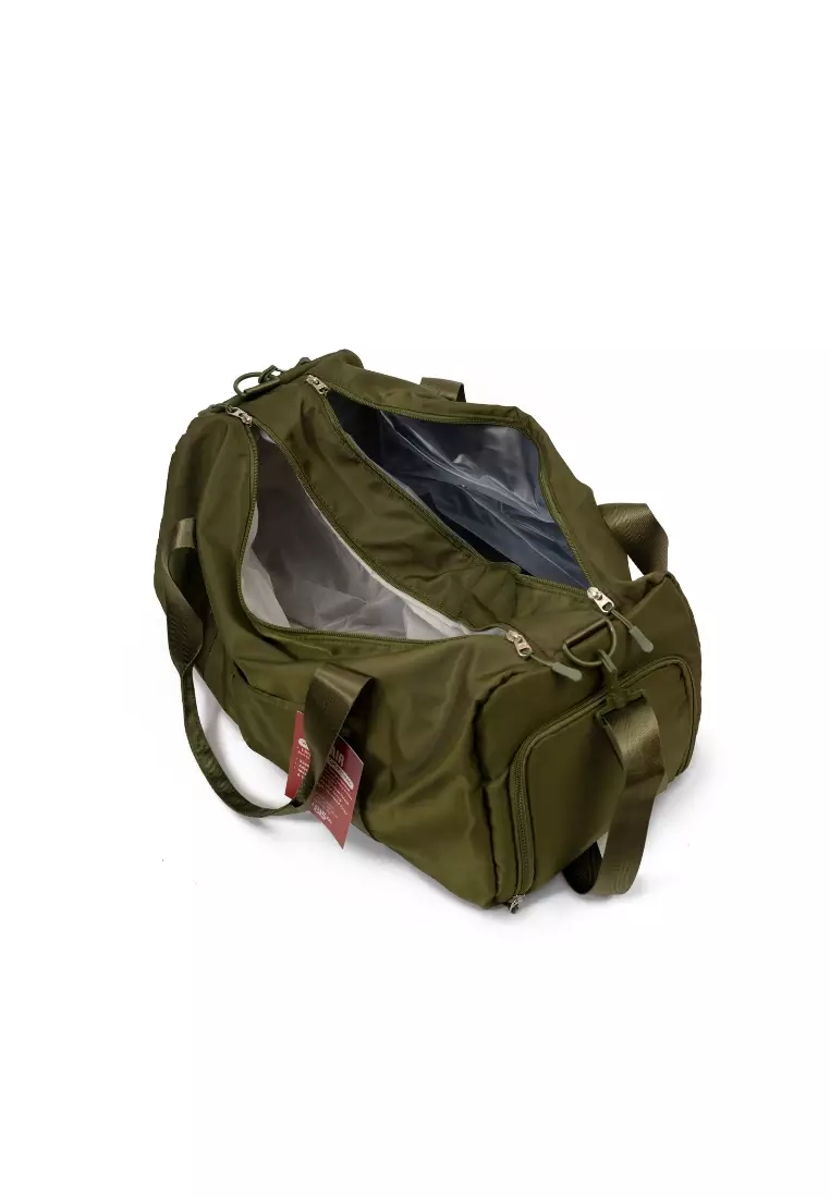 Blair Duffel Bag with Wet and Dry Compartment in Olive