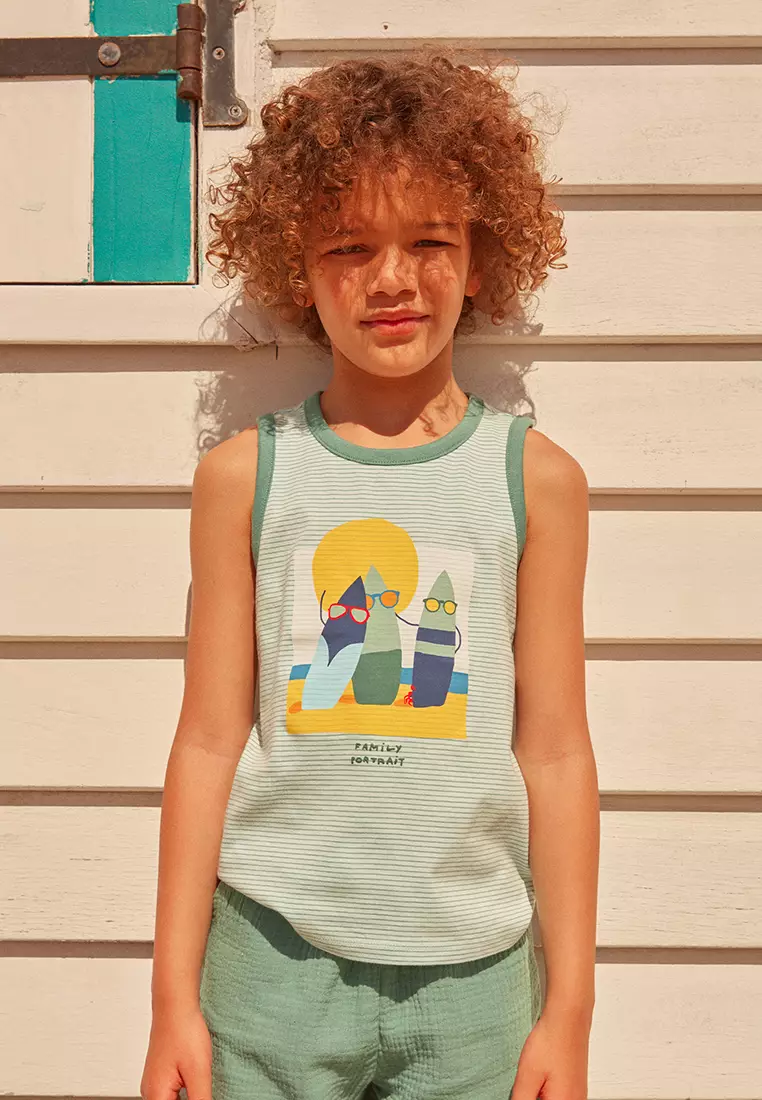 TANK TOP WATER GREEN SURF BOARDS