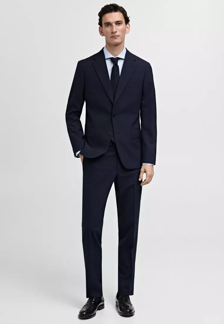 Slim-Fit Cotton Poplin Suit Shirt