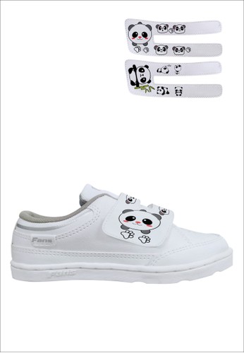 FANS white Fans U-Lock Maleo W Bamboo W Panda W - Kid's Casual Shoes White FF18BKS01CF844GS_1