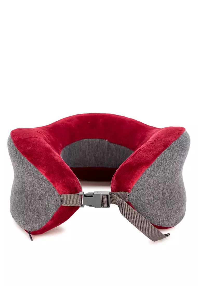 Full Comfort Travel Neck Pillow Red