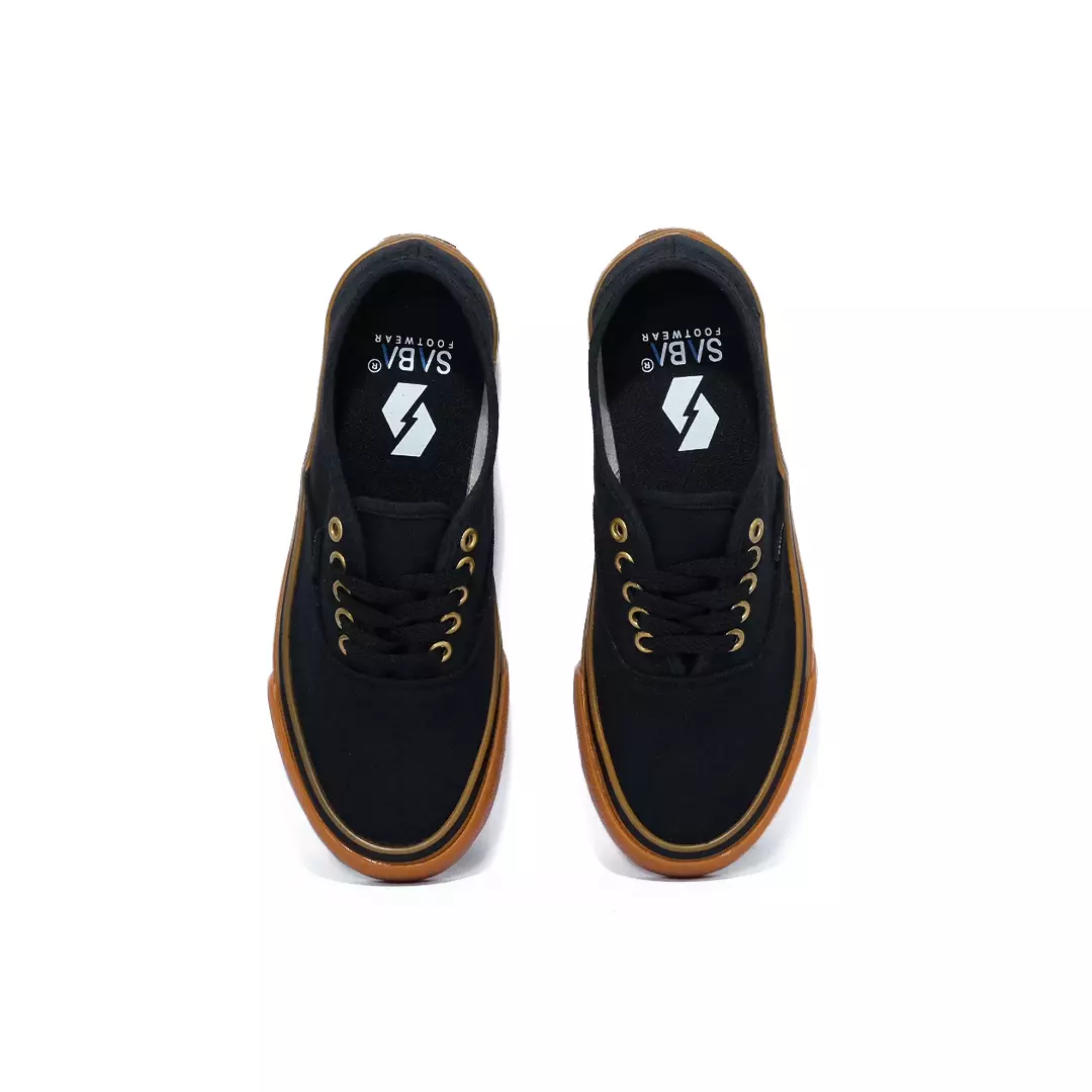 SABA Evermore  Low Black Gum - Sepatu Sneakers Casual Pria Wanita