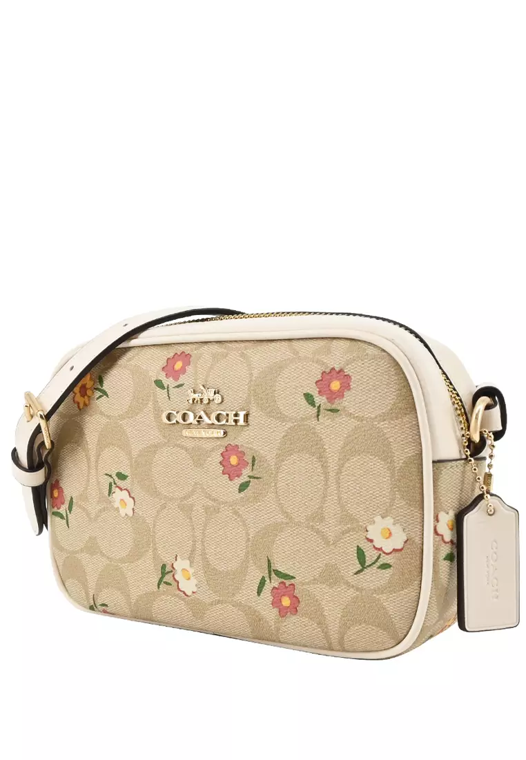 Coach Coach Mini Jamie Camera Bag In Signature Canvas With