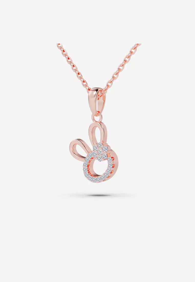 Kenkō Bunny Rose Gold Pendant