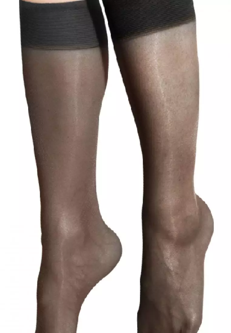 Ladies' 15 Denier Light Support Knee High Stockings 3 Pairs In 1 Pack Bskhg20