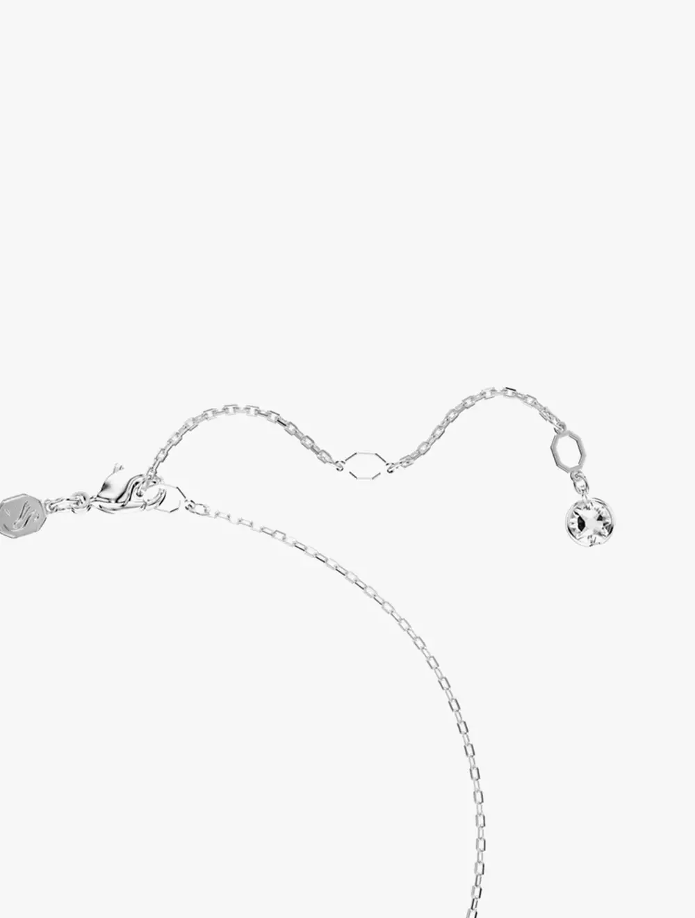 Connexus Pendant, Mixed Cuts, 'Love Is Around', White, Mixed Metal Finish
