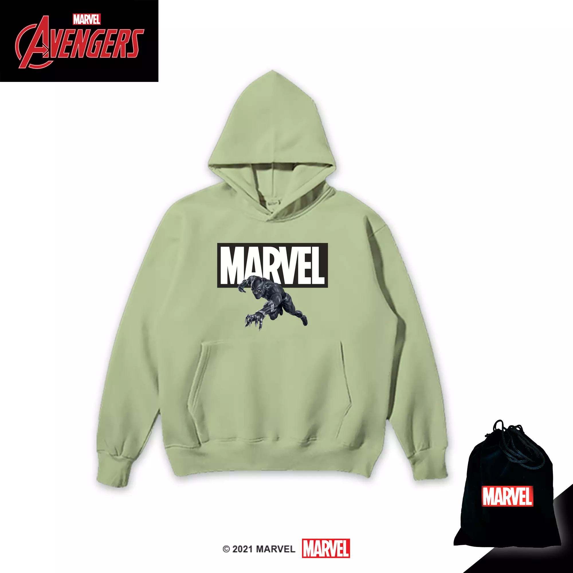 Jual Custom.id Marvel Hoodie Jumper Dewasa Black Panther MAV360 Original  2023 | ZALORA Indonesia ®