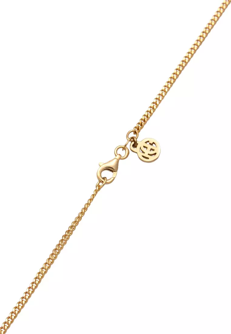 EXCLUSIVE Kalung Perhiasan Perak 925 Wanita Pendant Turquoise Gold Plated