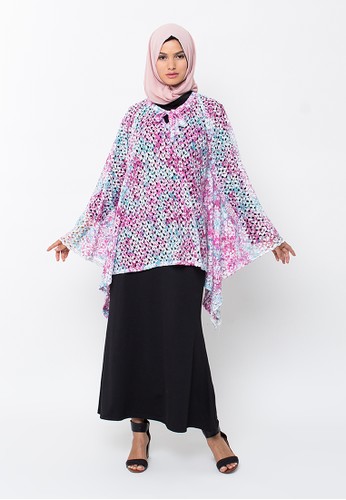 Mexican Poncho - in Pink Colour