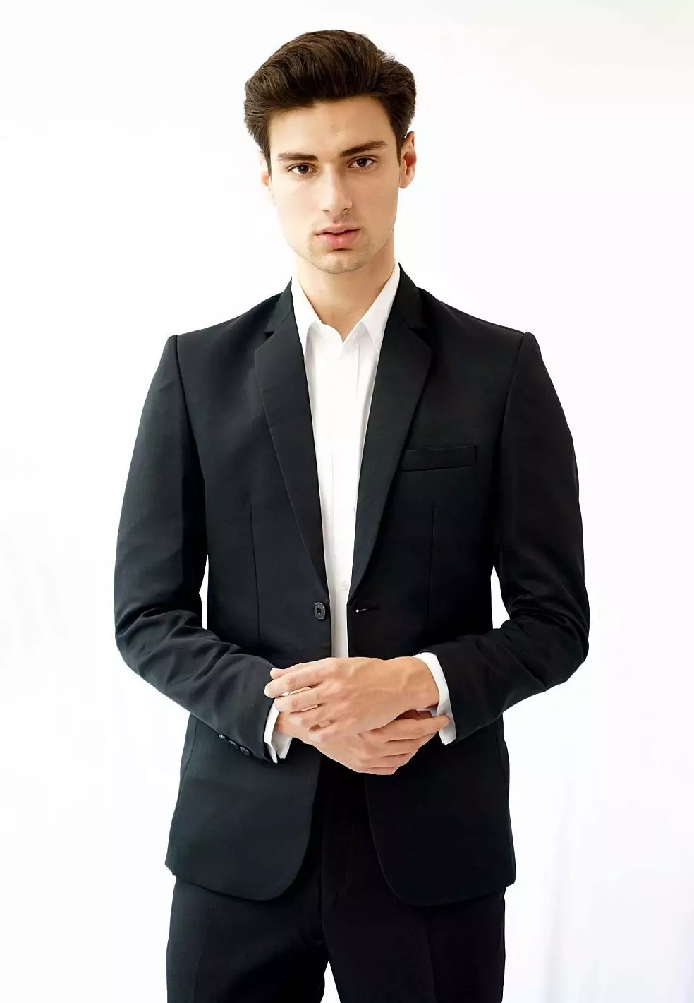 Houseofcuff Jas Pria Slim Fit Suit Blazer Formal Hitam