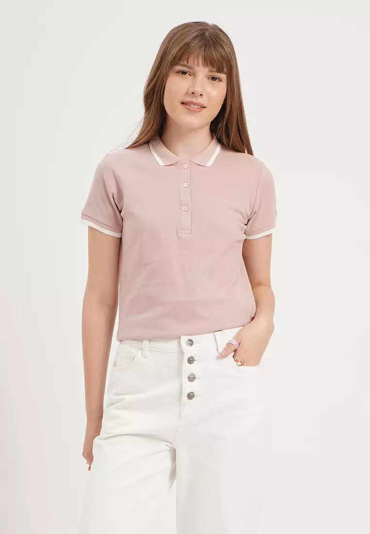 Semi Fit Polo With Tipping