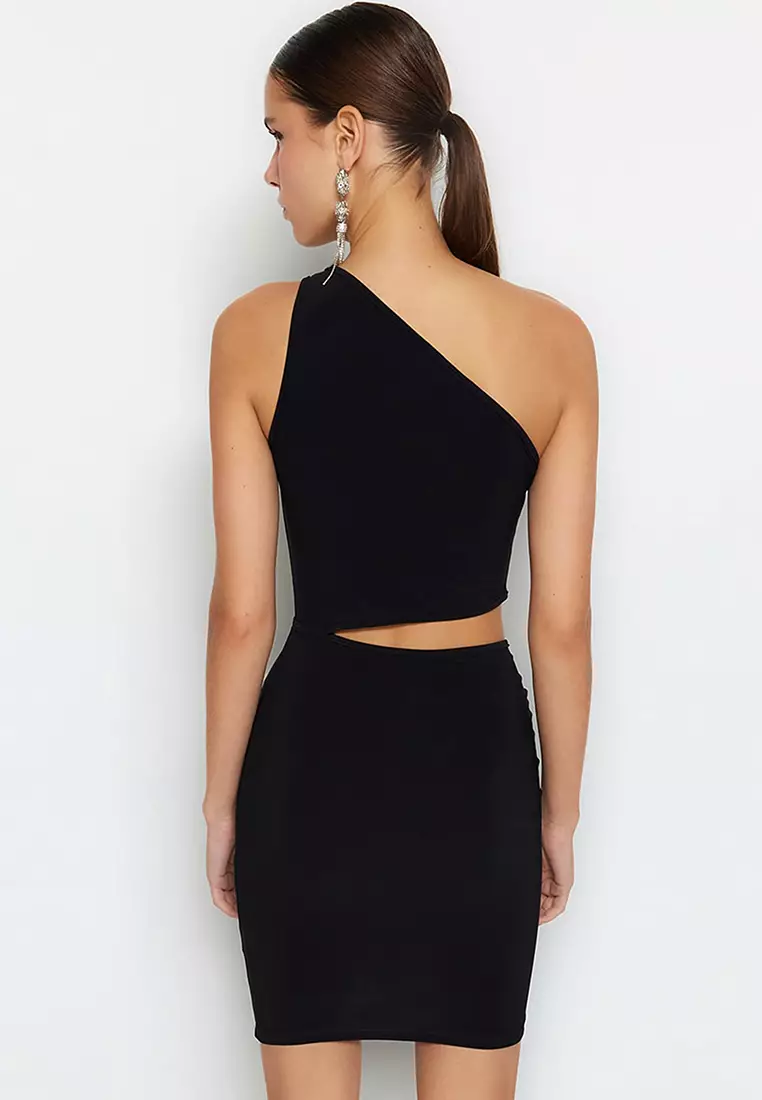 Fitted One Shoulder Dress