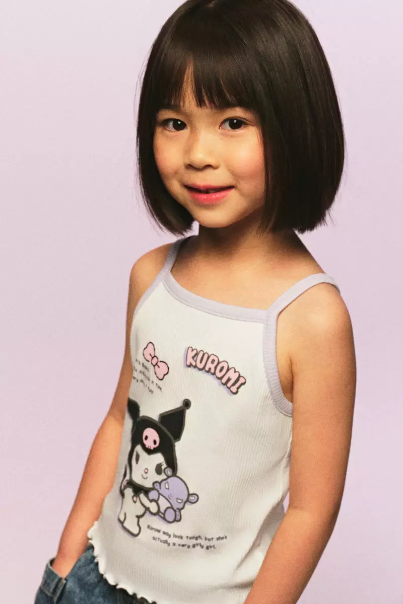 Print-motif strappy top