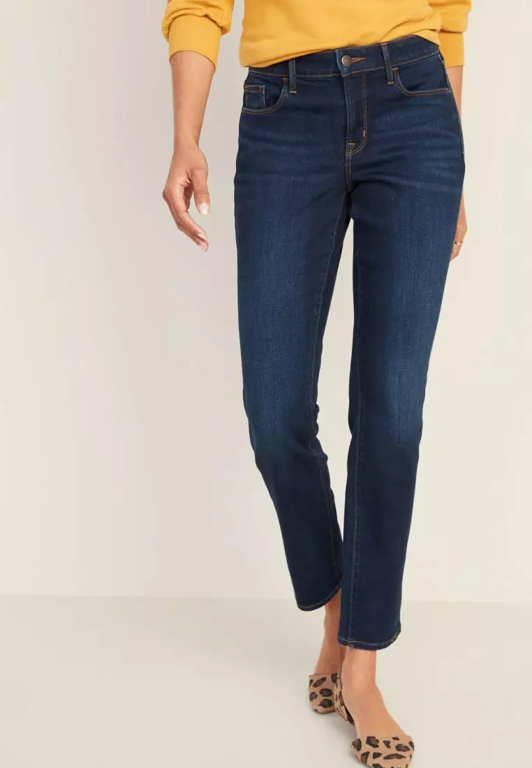 Slim straight best sale jeans old navy