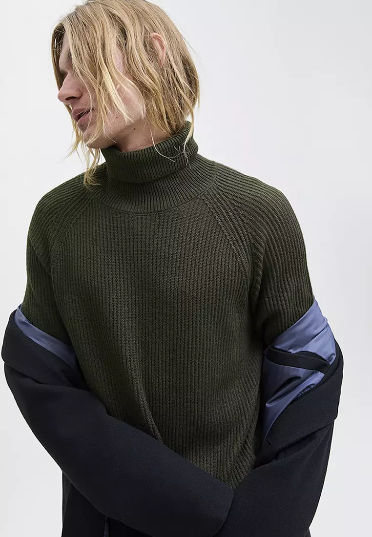 Roll Neck Knit Sweater