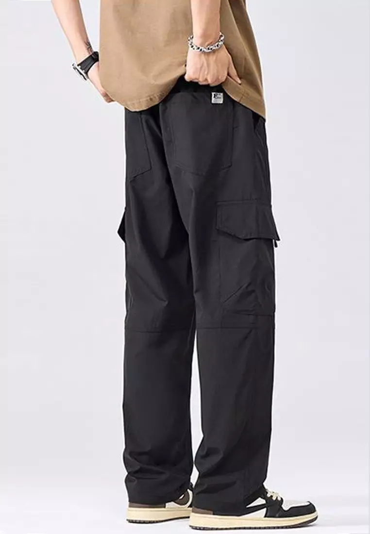 Drawstring Casual Cargo Pants