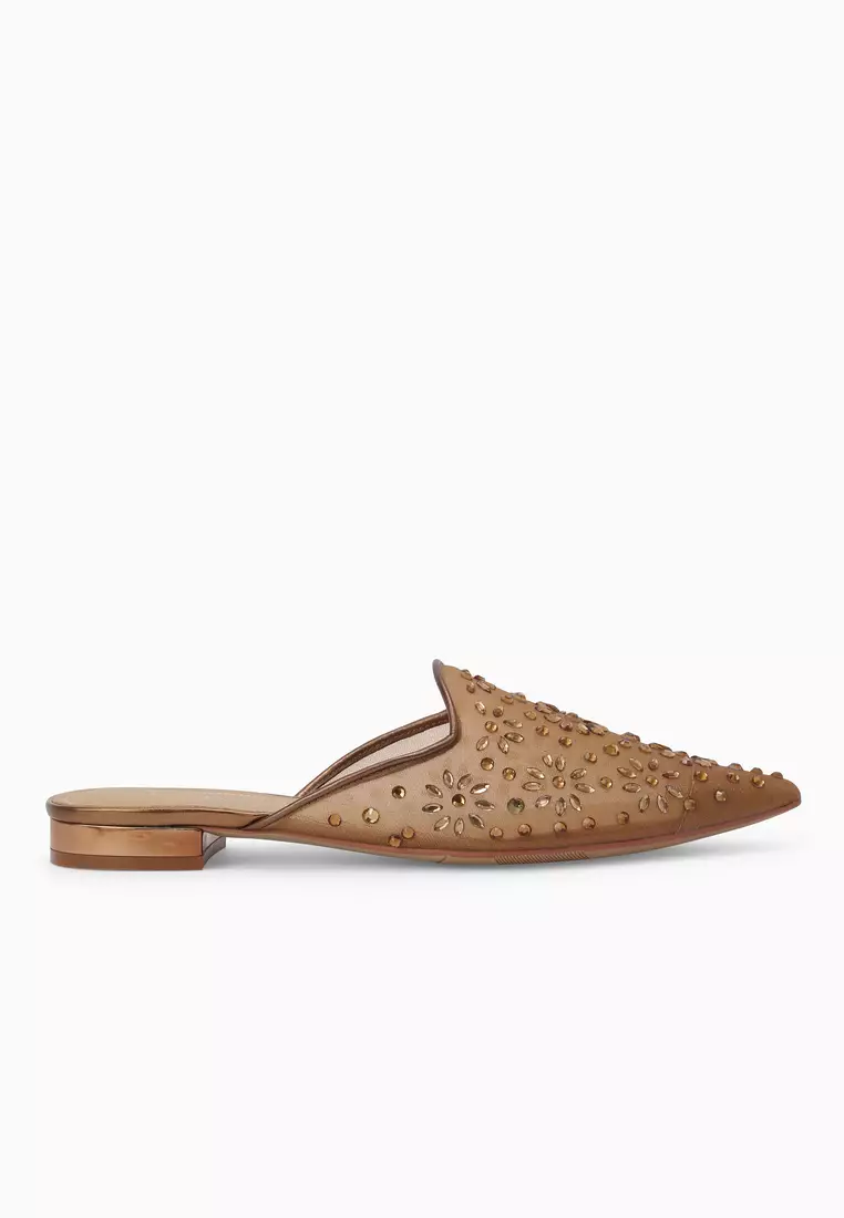 NAROLIN (Bronze) - Women's Leather Mules