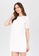BADOMODA white Constance Lace Sleeve Combination Shift Dress 1FF45AA5012E29GS_2