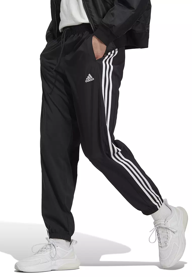White adidas clearance tracksuit bottoms