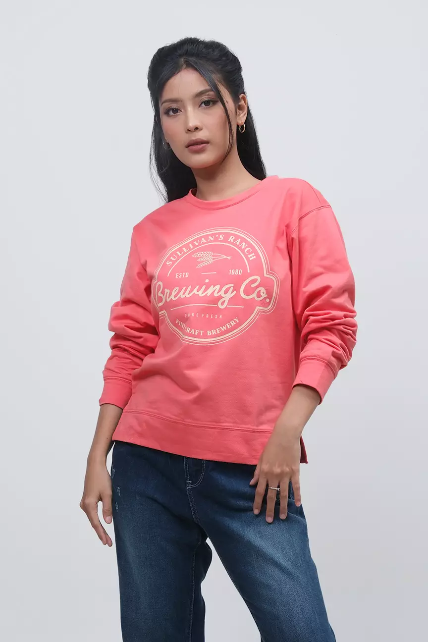 Sweater Wanita Ley Spiced Coral