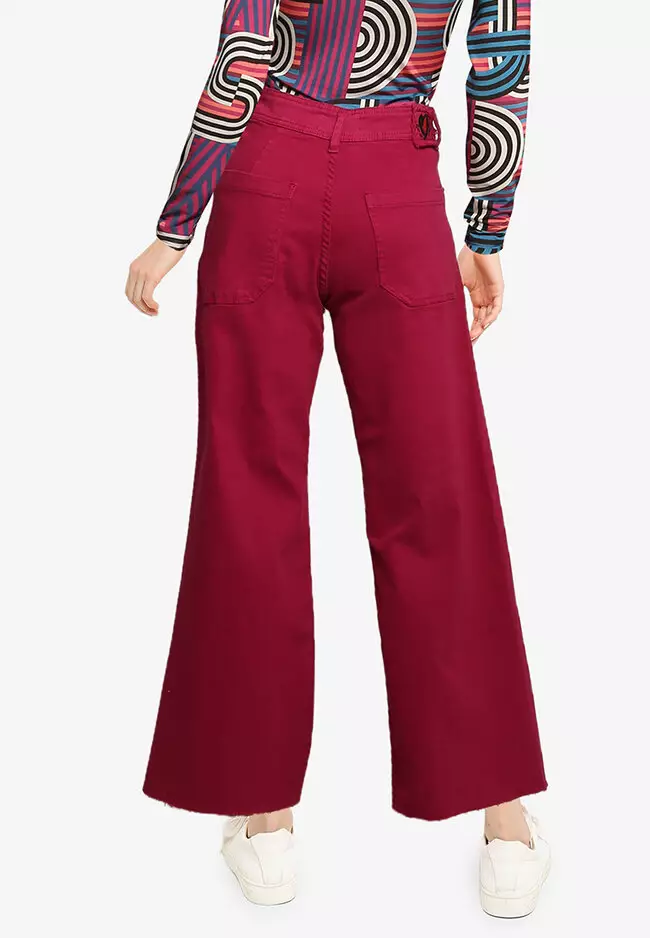 Cropped Culotte Jeans