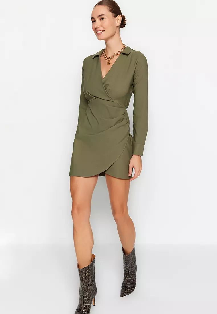 Drape Effect Mini Dress