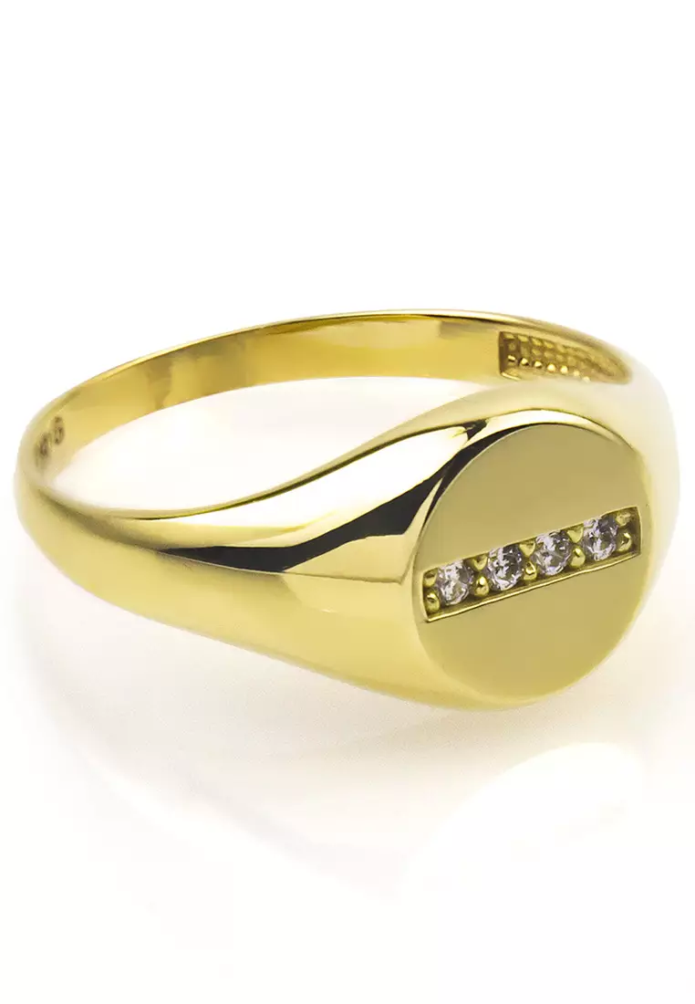 Line Signet Ring 18k Gold