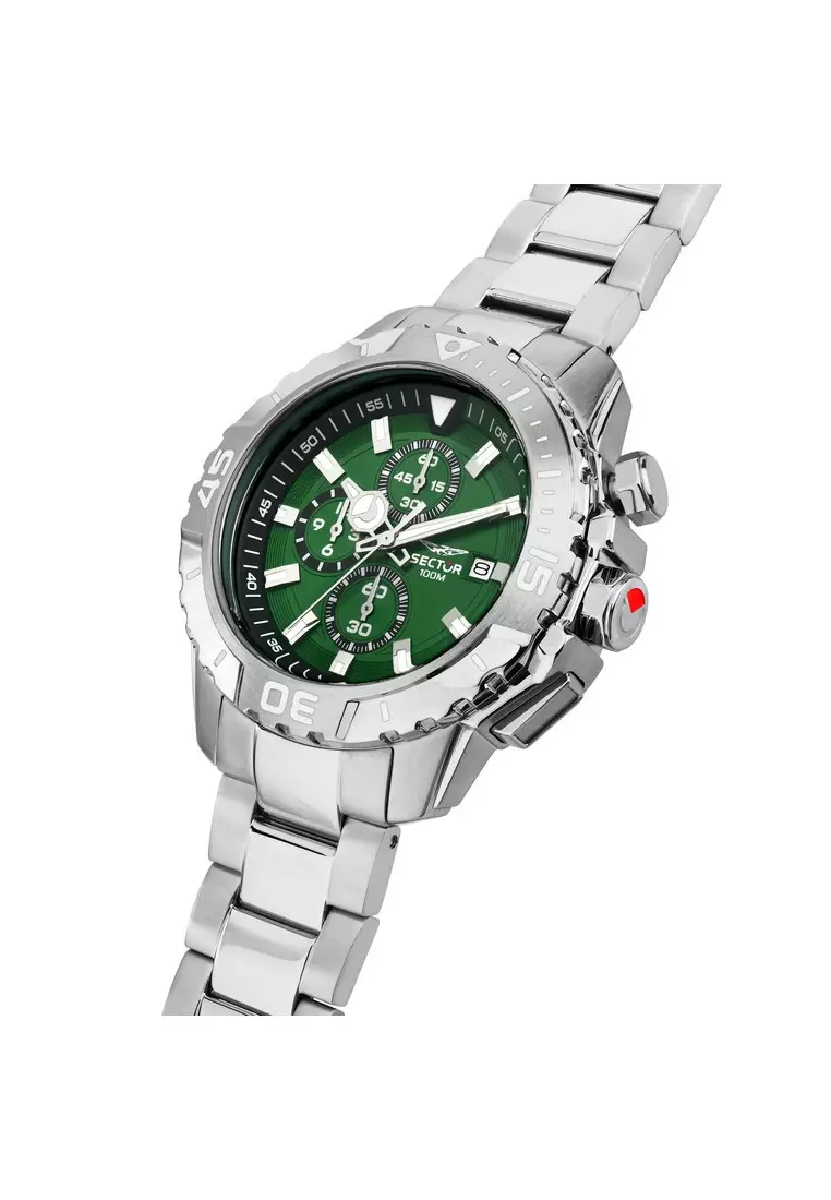 【2 Years Warranty】Sector Legend Green 43mm Men's Quartz Watch R3273735008