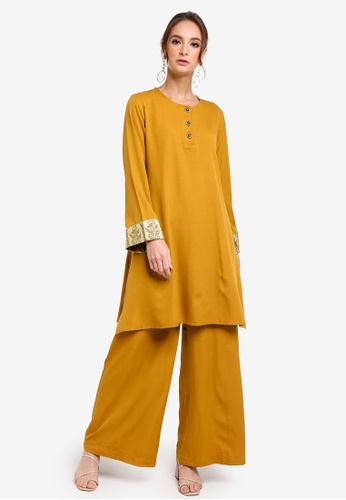 Yellow tunic blouse clearance