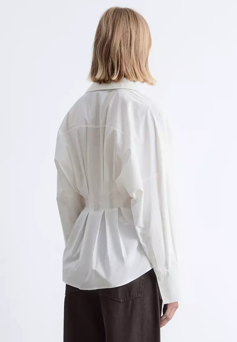 Fitted-Waist Cotton Shirt
