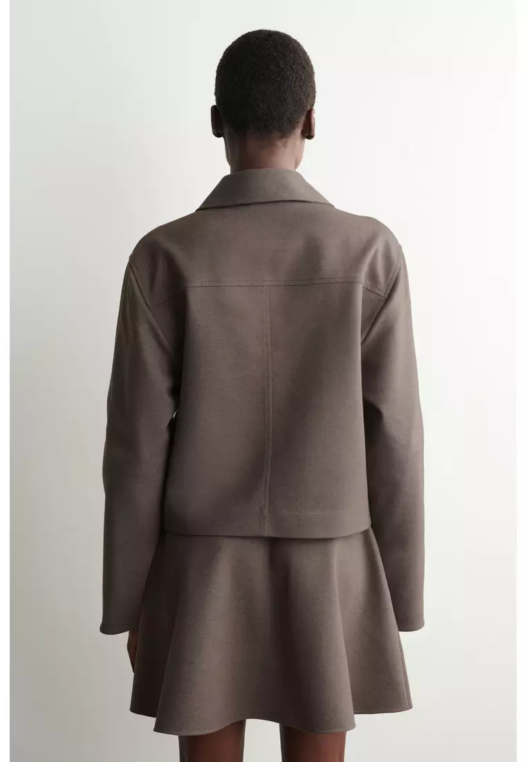 ROUNDED JERSEY JACKET